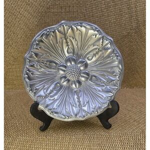 Vintage‎ Wilton Sunflower Floral Flower Armetale Pewter Bowl  7&3/4" Decorative